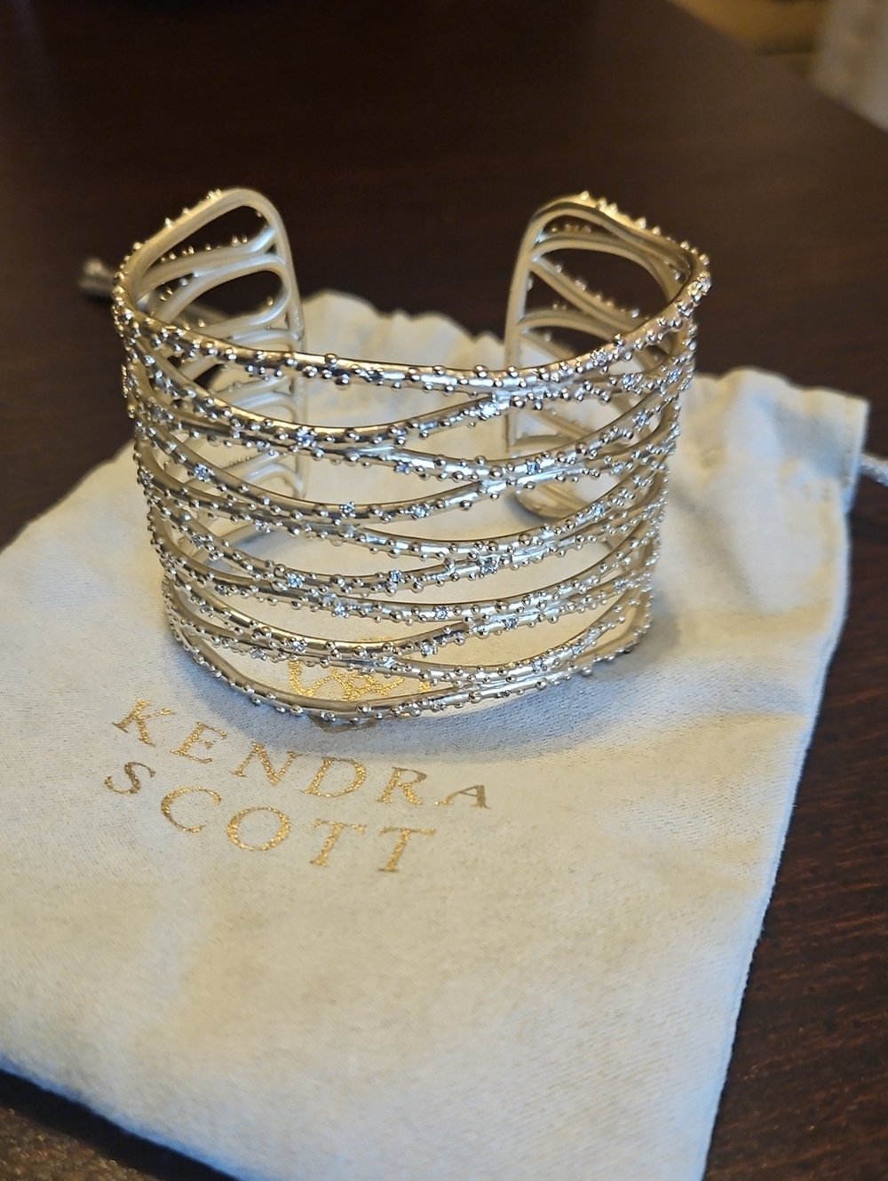 Kendra Scott Gold Multi-Row Open Cuff Bracelet